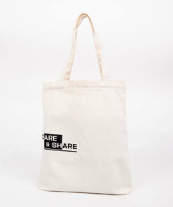 Túi tote vải Canvas SS2 Care & Share - Đen