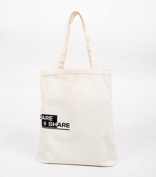 Túi tote vải Canvas SS2 Care & Share - Đen