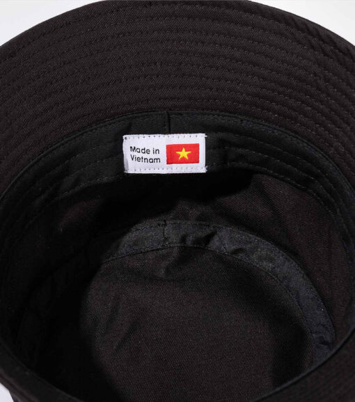 Mũ Bucket Hat thêu Care & Share Typo - Đen